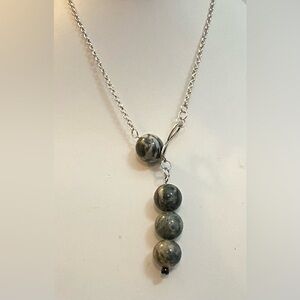 Jasper Infinity necklace NEW